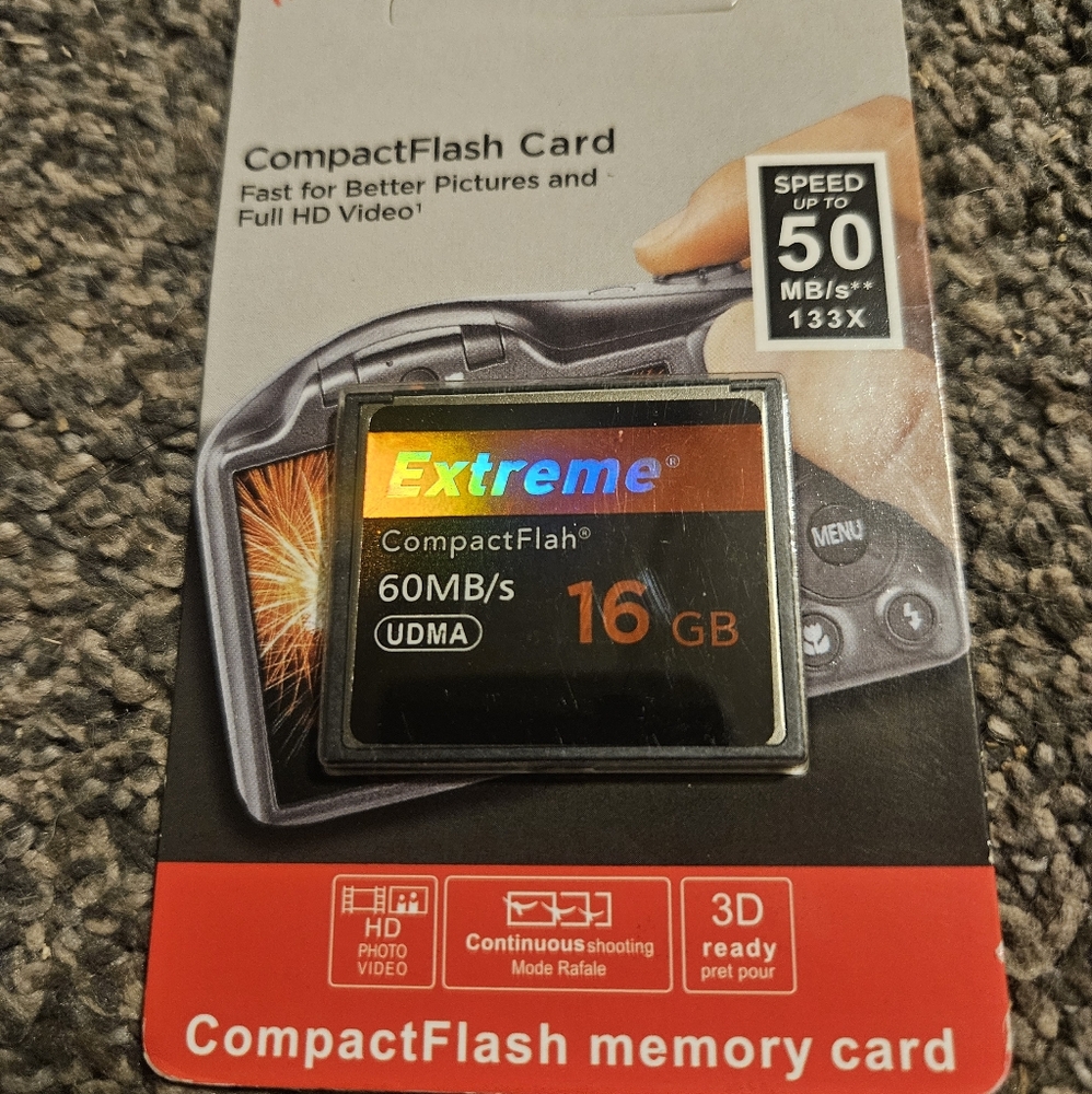 Andis Extreme CompactFlash Memory Card 16GB - Black